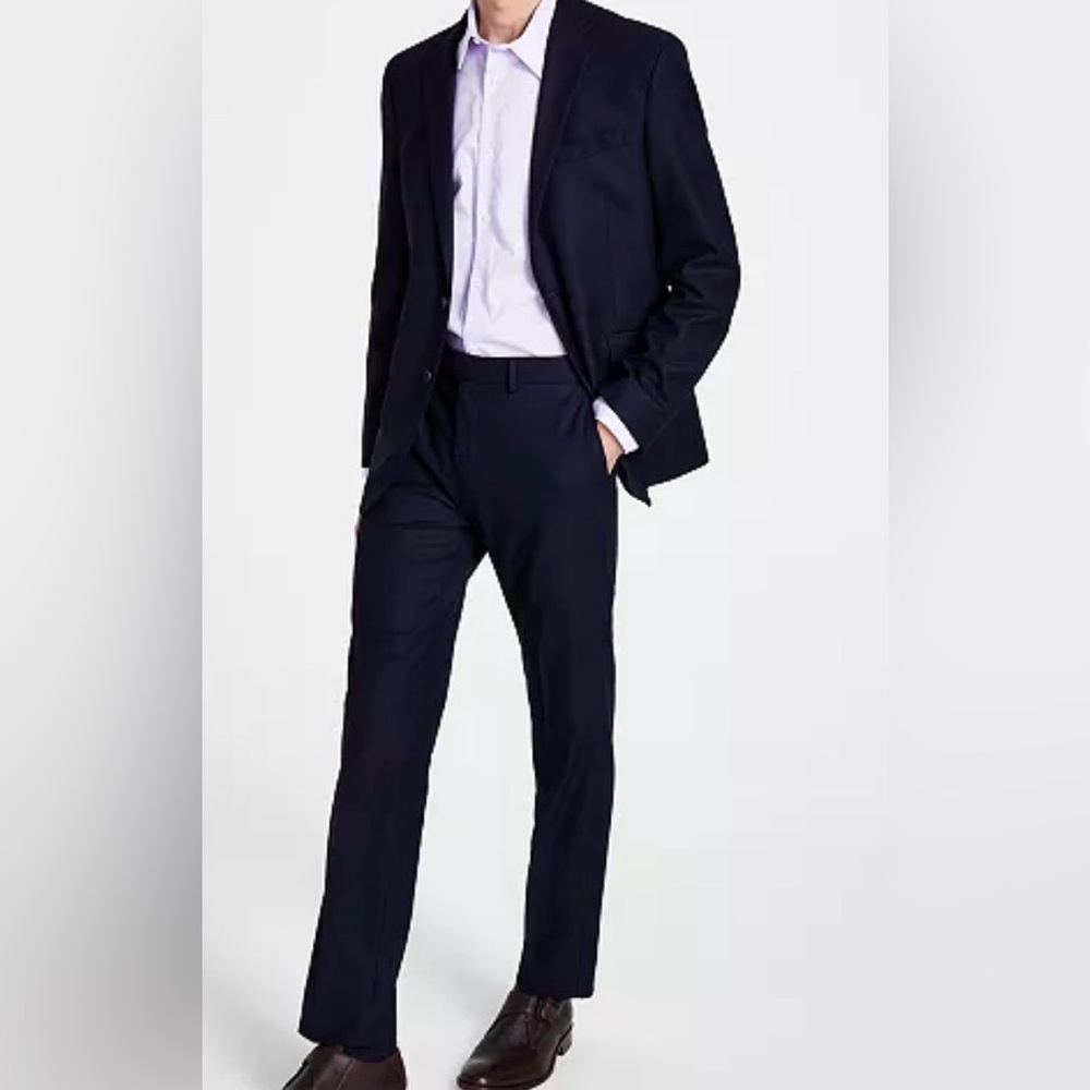 Kenneth Cole Men's Dark Navy Two-Button Suit Jacket